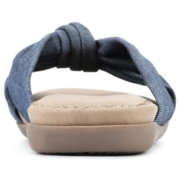 Flat Women's Fateful Flip-Flop Sandals Tan /Gray - Picture 5 of 7